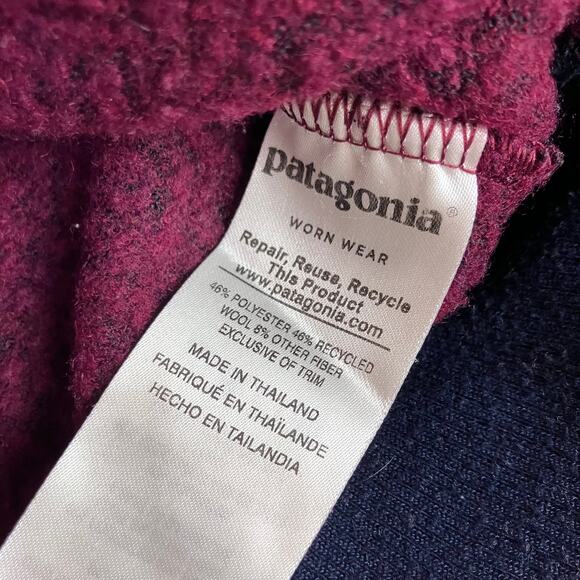 Patagonia Woolyester Fleece Quarter Zip Pullover - Picture 7 of 7